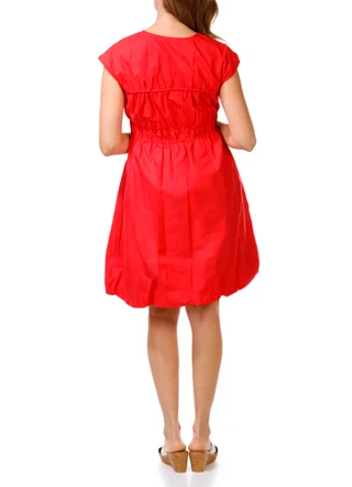 Thumbnail 4: Ellen Tracy Women's Short Sleeve Poplin Bubble Hem Dress 
