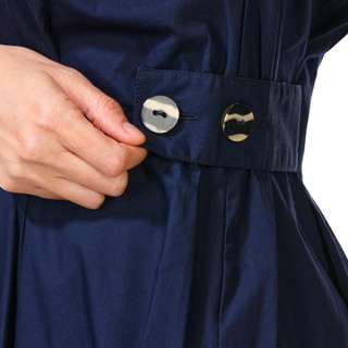 Thumbnail 3: Ellen Tracy Women's Short Sleeve Poplin Pleated Dress 