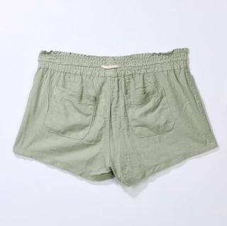 Thumbnail 2: April Kiss Junior's Rope Drawstring Linen Beach Shorts 