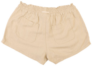 Thumbnail 2: April Kiss Junior's Rope Drawstring Linen Beach Shorts 
