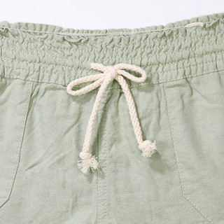 Thumbnail 2: April Kiss Juniors Rope Drawstring Linen Beach Shorts 