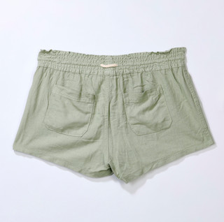 Thumbnail 3: April Kiss Juniors Rope Drawstring Linen Beach Shorts 