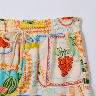 Thumbnail 3: April Kiss Juniors Rope Drawstring Linen Beach Shorts 