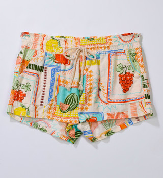 Thumbnail 1: April Kiss Juniors Rope Drawstring Linen Beach Shorts 