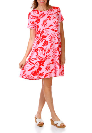 Thumbnail 1: Harlow  & Rose Women's Short Sleeve Swing Dress 