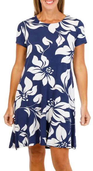 Thumbnail 1: Harlow  & Rose Women's Short Sleeve Swing Dress 