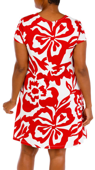 Thumbnail 2: Harlow  & Rose Women's Short Sleeve Swing Dress 