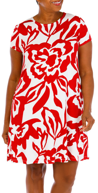 Thumbnail 1: Harlow  & Rose Women's Short Sleeve Swing Dress 