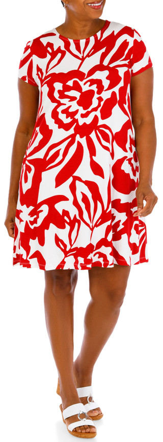 Thumbnail 3: Harlow  & Rose Women's Short Sleeve Swing Dress 