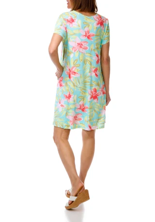 Thumbnail 2: Harlow  & Rose Women's Short Sleeve Swing Dress 