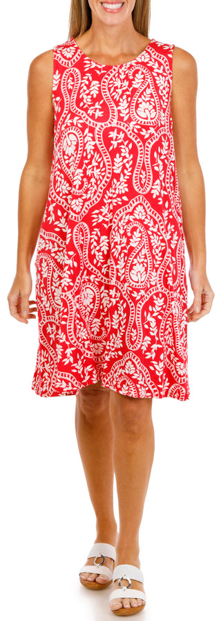 Thumbnail 3: Harlow  & Rose Women's Sleeveless Print Swing Dress 