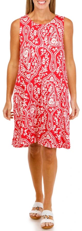 Thumbnail 5: Harlow  & Rose Women's Sleeveless Print Swing Dress 