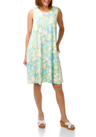 Thumbnail 1: Harlow  & Rose Women's Sleeveless Print Swing Dress 