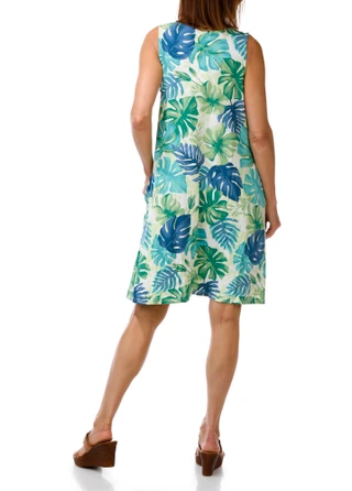 Thumbnail 3: Harlow  & Rose Women's Sleeveless Print Swing Dress 