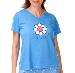 Thumbnail 2: Life is Good Women's 2 Pc Daisy Pajama Pants Set 