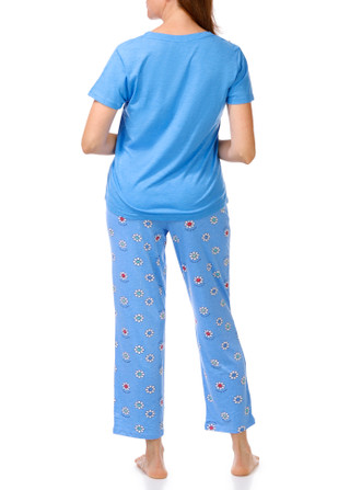 Thumbnail 3: Life is Good Women's 2 Pc Daisy Pajama Pants Set 