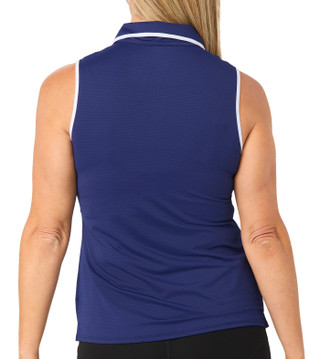 Thumbnail 2: GOTTEX Women's Active Sleeveless 1/4 Zip Polo 
