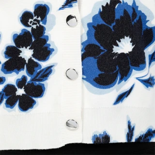 Thumbnail 3: Ellen Tracy Women's Floral Button Down Cardigan 