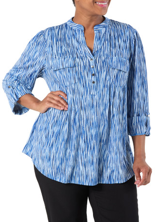 Thumbnail 1: Cocomo Women's Stripe Print Top  