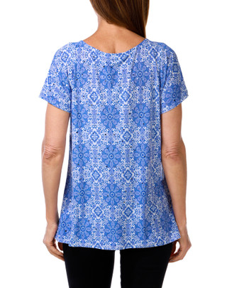 Thumbnail 2: Emily Daniels Women's Geo Print Top  