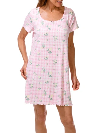 Thumbnail 1: Jessica Simpson Women's Floral Print Nightgown  