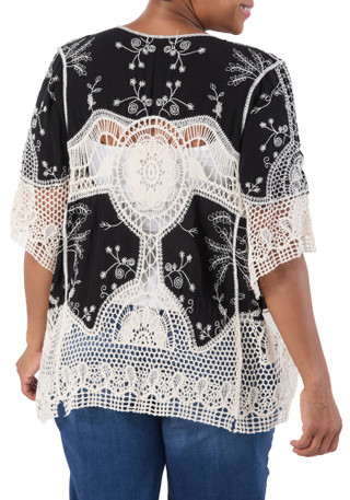 Thumbnail 2: Anneliese Women's Plus Crochet Top  