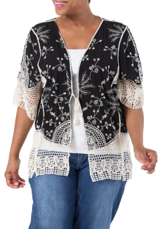 Thumbnail 1: Anneliese Women's Plus Crochet Top  
