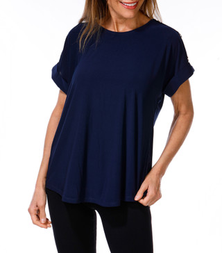 Thumbnail 1: AVA AND GRACE Women's Solid Knit Top  