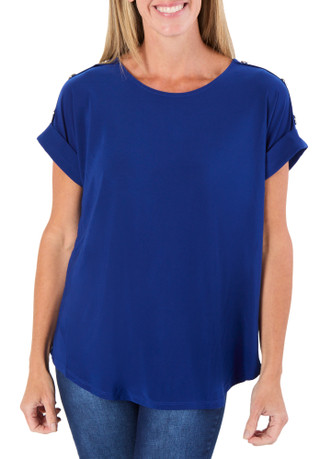 Thumbnail 1: AVA AND GRACE Women's Solid Knit Top  
