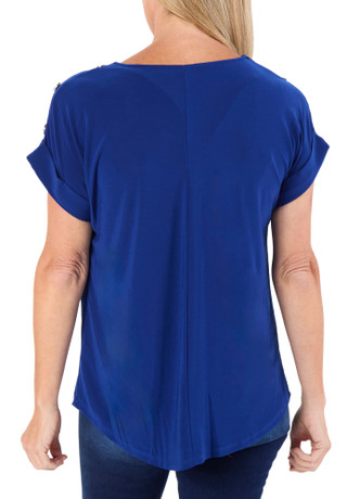 Thumbnail 2: AVA AND GRACE Women's Solid Knit Top  