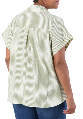 Thumbnail 2: Chenault Women's Plus Stripe Print Top  