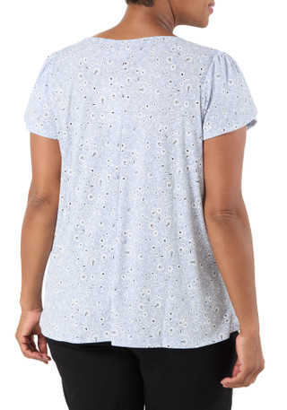 Thumbnail 4: SJS Women's Plus Floral Print Top  