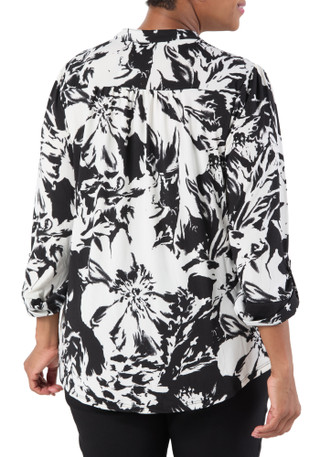 Thumbnail 2: Cocomo Women's Plus Floral Print Top  