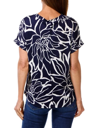Thumbnail 2: Ava & Grace Women's Floral Print Top  