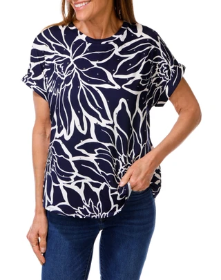 Thumbnail 1: Ava & Grace Women's Floral Print Top  