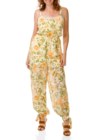 Thumbnail 3: Harlow  & Rose Women's Floral Print Jumpsuit 