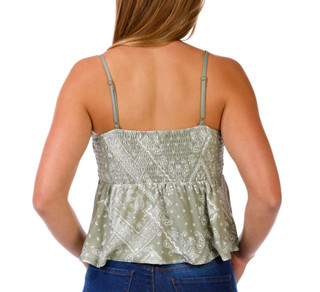 Thumbnail 3: Derek Heart Juniors Sleeveless Crochet Bust Top 