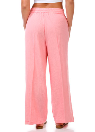 Thumbnail 3: No Comment Juniors Gauze Wide Leg Pants 