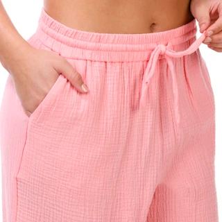 Thumbnail 6: No Comment Junior's Gauze Wide Leg Pants 