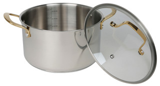 Thumbnail 2: Martha Stewart 5 Qt Castelle Stainless Steel Dutch Oven 