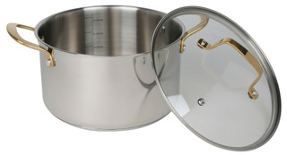Thumbnail 2: Martha Stewart 5 Qt Castelle Stainless Steel Dutch Oven 