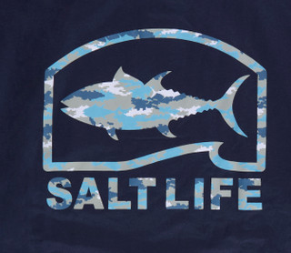 Thumbnail 2: Salt Life Men's Long Sleeve Graphic Logo Hoodie 
