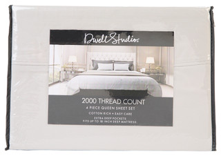 Thumbnail 1: DWELL STUDIO 2000 Thread Count Queen Sheet Set 