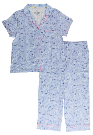 Thumbnail 1: Peanuts Women's 2 Pc Snoopy Pajama Pants Set 