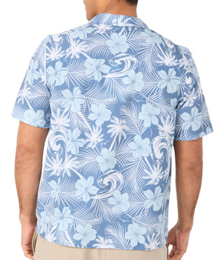 Thumbnail 2: AVALANCHE Men's Hawaiian Print Button Down Shirt 