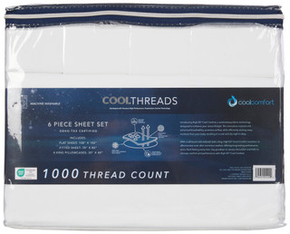 Thumbnail 3: ARTISAN 34 Coolthreads 1000 Thread Count 6-Pc Cooling Sheet Set 