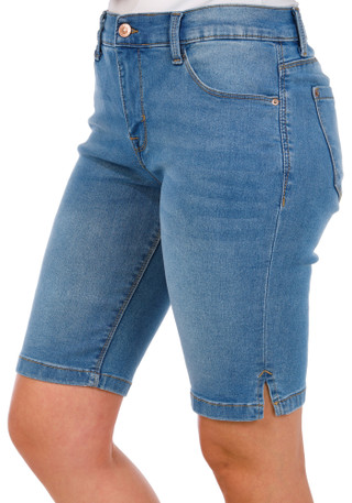 Thumbnail 3: Curve Women's Side Slit Bermuda Shorts 