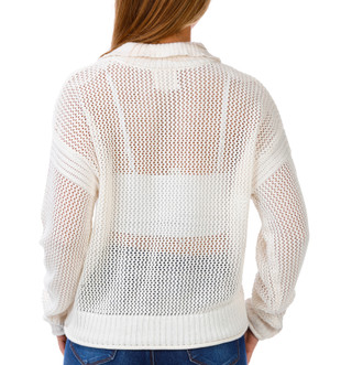 Thumbnail 5: No Comment Junior's Long Sleeve 1/4 Zip Knit Sweater 