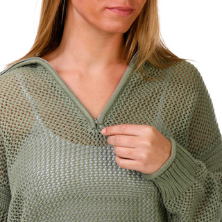 Thumbnail 2: No Comment Junior's Long Sleeve 1/4 Zip Knit Sweater 