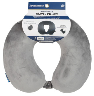 Thumbnail 2: Brookstone Memory Foam Travel Pillow 